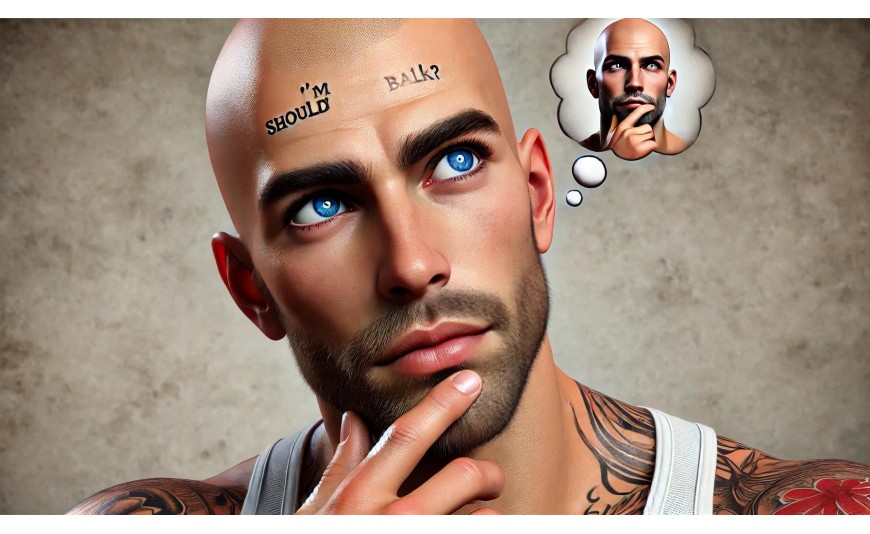 Sem plešast, ali mi priporočate tattoo na glavi?
